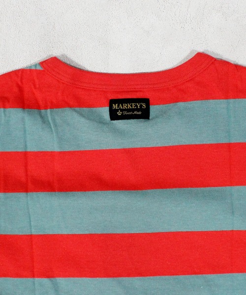 MARKEY'S（マーキーズ）の「ワイドボーダーTシャツ/おとな（Tシャツ/カットソー・レディース・レッド/グリーン/ブラック・160cm）」の14枚目の写真
