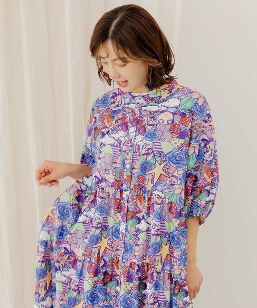 ScoLar（スカラー）の「152603：スカラーちゃん・花柄 パフスリーブ