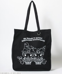 sanrio(サンリオ)マイメロディ&クロミ周年モデル キャラクタープリントキャンバストートバッグ/ビッグトート