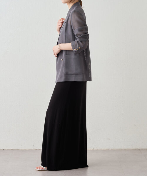 SHENERY（シーナリー）の「メッシュジャケット（テーラードジャケット・レディース・ベージュ/ネイビー/グレー・FREE）」の10枚目の写真