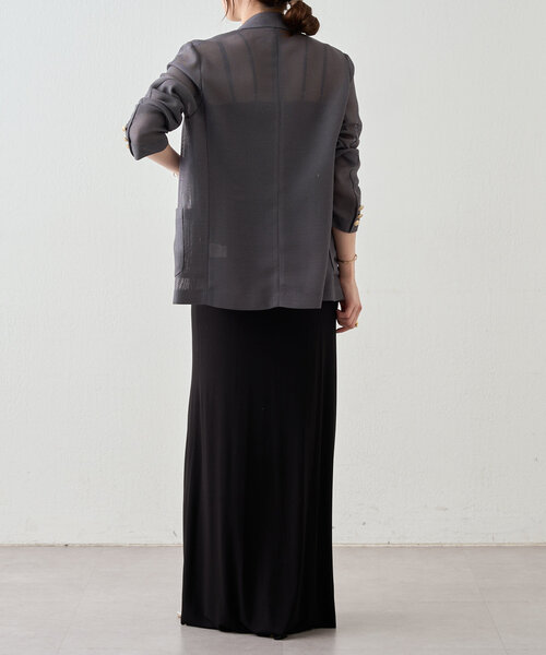 SHENERY（シーナリー）の「メッシュジャケット（テーラードジャケット・レディース・ベージュ/ネイビー/グレー・FREE）」の11枚目の写真