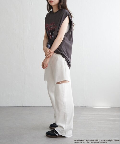 ヴィンテージ マイケルジャクソン プリントノースリーブTシャツ