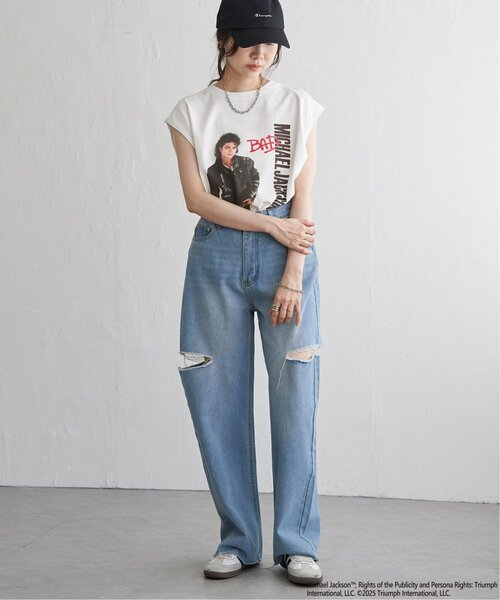 VENCEEXCHANGE(ヴァンスエクスチェンジ)の「Michael Jackson マイケル・ジャクソン ノースリーブ(Tシャツ/カットソー・メンズ・その他1/チャコール/ブラック/ホワイト・M/LL/L)」の13枚目の写真