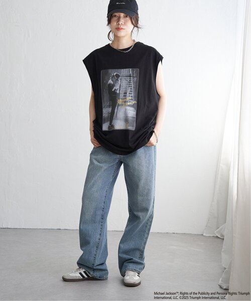 VENCEEXCHANGE(ヴァンスエクスチェンジ)の「Michael Jackson マイケル・ジャクソン ノースリーブ(Tシャツ/カットソー・メンズ・その他1/チャコール/ブラック/ホワイト・M/LL/L)」の22枚目の写真