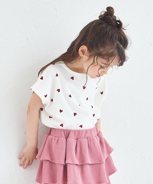 pairmanon（ペアマノン）の「【UVカット】【吸水速乾】【接触冷感】サマーファンクション 総柄 無地 アソート半袖Tシャツ（Tシャツ/カットソー・キッズ・ホワイト/ホワイト系その他/ホワイト系その他2/ブラック/ライトピンク/ライトベージュ/ライトブルー・100/110/120/130/140/150/90）」の3枚目の写真