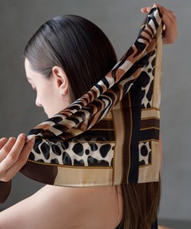 ALLURELLE（アリュレル）の「【ALLURELLE】選べるバリエーション マルチプリントスカーフ KNF-TP（バンダナ/スカーフ）」