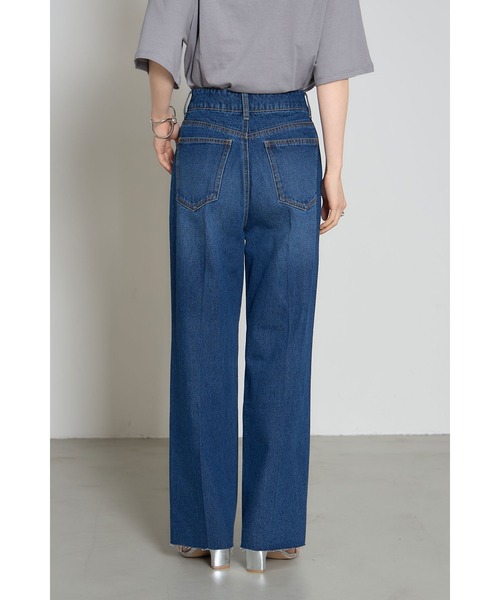 フランス発★Sandro きれいめ上品 センタープレス デニム パンツ センタープレスフレアデニム[AA34-24A006]｜URBAN RESEARCH公式