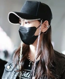 CANVAS+（キャンバスプラス）の「【CANVAS+】ストーン×アクセントチェーン付きキャップ（キャップ）」