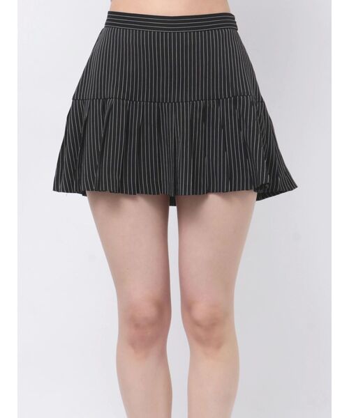 GYDA（ジェイダ）の「プリーツスカートライクショートパンツ（スカート・レディース・オフホワイト/ブラック・FREE）」の11枚目の写真