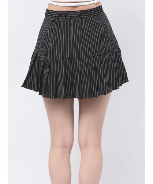 GYDA（ジェイダ）の「プリーツスカートライクショートパンツ（スカート・レディース・オフホワイト/ブラック・FREE）」の9枚目の写真