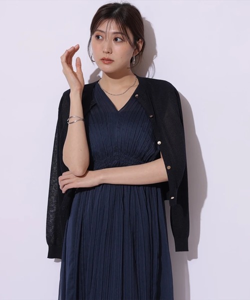 Mystrada - Mystrada 刺繍ケープカラーニット Mystrada（マイストラーダ）の「刺繍ケープカラーニット（ニット