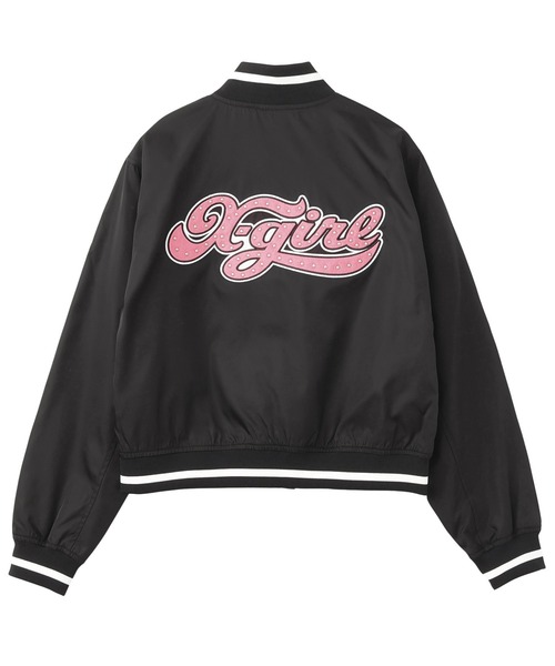 セール】CHEERFUL LOGO VARSITY JACKET（スタジャン）｜X-girl