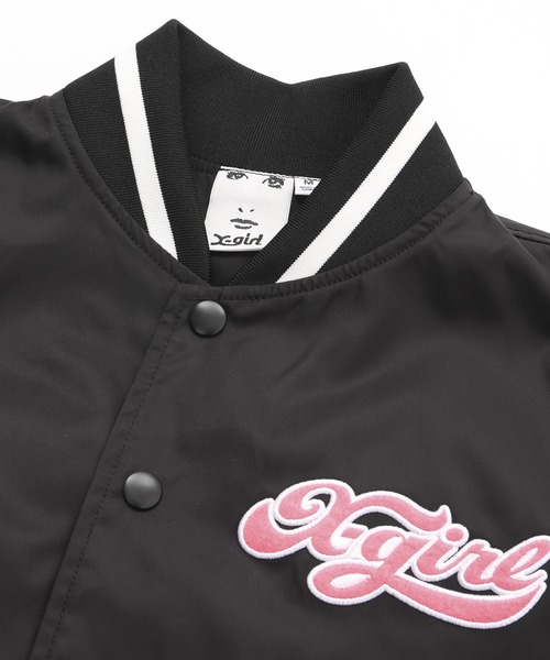 セール】CHEERFUL LOGO VARSITY JACKET（スタジャン）｜X-girl