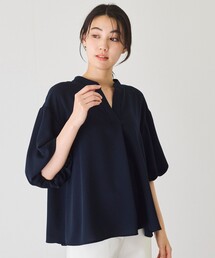 バックプリーツスキッパーブラウス
