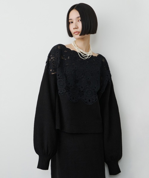 TEN by LA BELLE ETUDE】Centripetal crochet kint（ニット/セーター