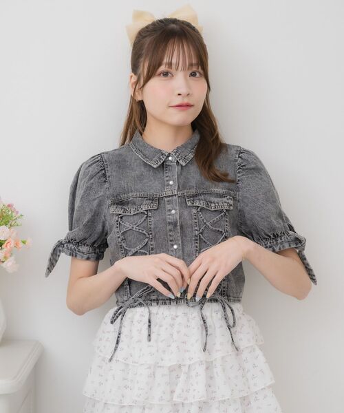 エ*ン様 E.YAZAWA デニムシャツ XL E.YAZAWA デニムシャツ XL E.YAZAWA 矢沢永吉 デニムシャツ