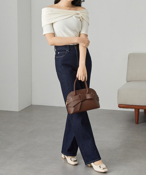 美品✨希少　オロビアンコ　2way　ボストンバッグ　レザー　斜め掛け　リボン　茶 リアルマインド 2WAY ボストンバッグ ショルダーボストン フォロ