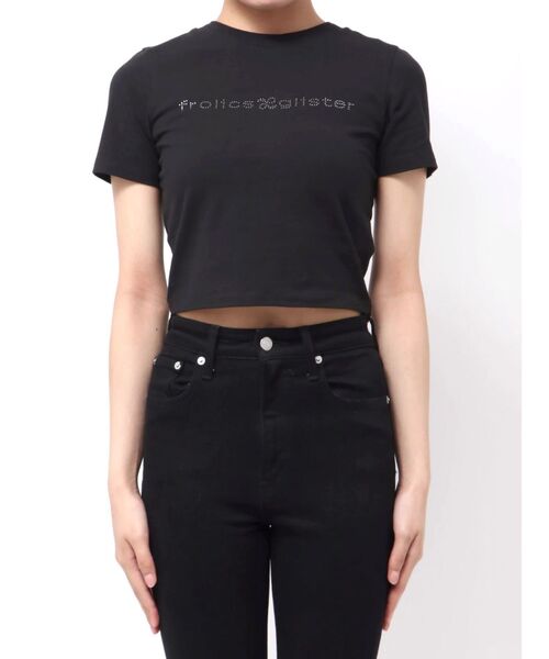 EMODA(エモダ)の「ミニマルフィットストーントップ(Tシャツ/カットソー・レディース・パープル/ホワイト/ブラック/ネイビー・FREE)」の15枚目の写真