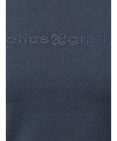 EMODA(エモダ)の「ミニマルフィットストーントップ(Tシャツ/カットソー・レディース・パープル/ホワイト/ブラック/ネイビー・FREE)」の7枚目の写真