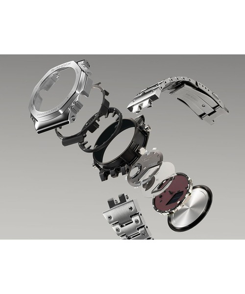 G-SHOCK（ジーショック）の「フルメタル / スマートフォンリンク＆タフソーラー / GM-B2100SD-1CJF（アナログ腕時計・メンズ・ブラック×シルバー・FREE）」の5枚目の写真