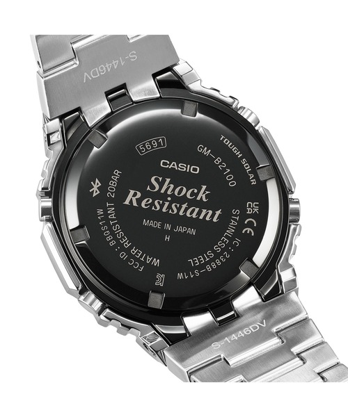 G-SHOCK（ジーショック）の「フルメタル / スマートフォンリンク＆タフソーラー / GM-B2100SD-1CJF（アナログ腕時計・メンズ・ブラック×シルバー・FREE）」の9枚目の写真