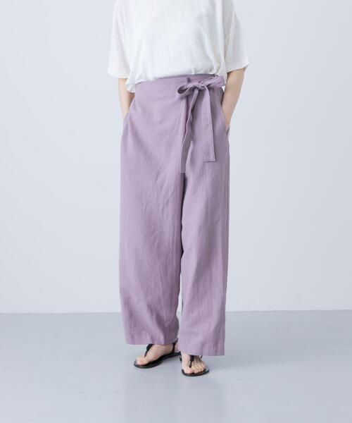 コットンリネンラップパンツ（その他パンツ）｜かぐれ（カグレ）の