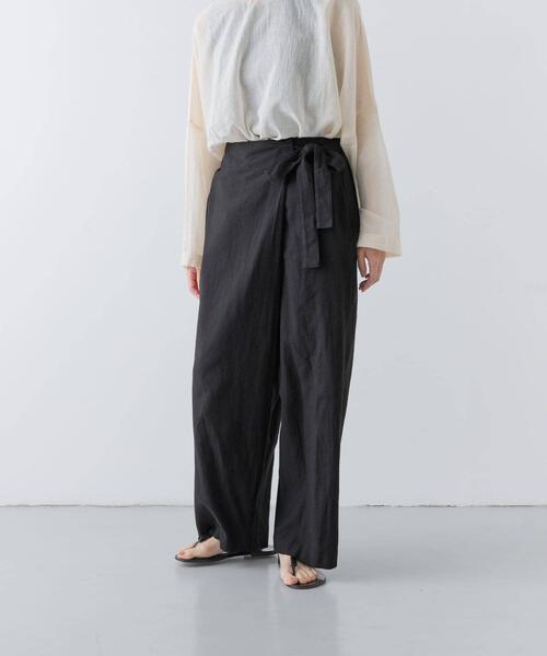 かぐれ（カグレ）の「コットンリネンラップパンツ（その他パンツ