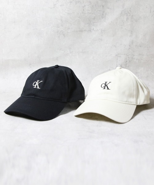 【刺繍ロゴ】  カルバンクライン デザインキャップ Calvin Klein/カルバンクライン Monogram Embroidered Denim