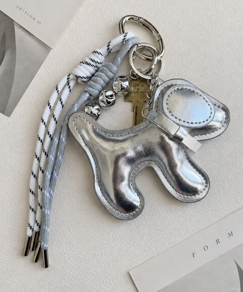 NOLITA LABORATORY(ノリータラボラトリー)の「【 NOLITA / ノリータ 】 犬 チャーム 鍵 バッグチャーム(チャーム・レディース・シルバー/ゴールド/ブラック/グレー・FREE)」の3枚目の写真