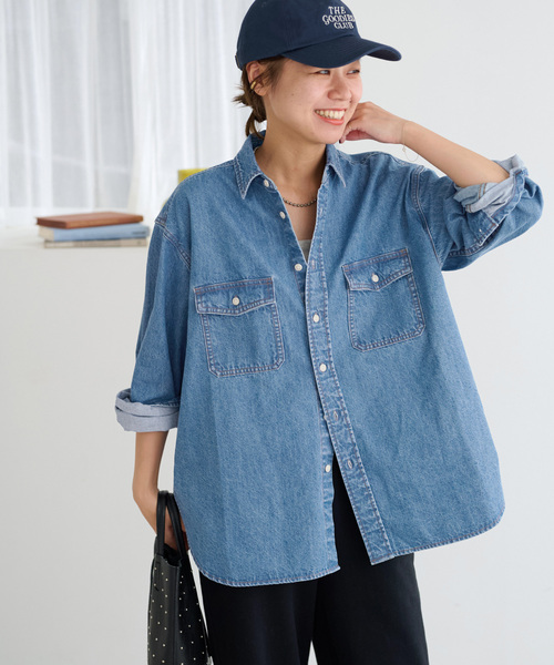追加》9oz デニムワークシャツ（シャツ/ブラウス）｜JOURNAL