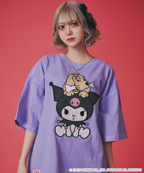 GALFY(ガルフィー)の「【GALFY/ガルフィー】×【KUROMI/クロミ】クロミちゃんとGALFYの半袖TEE(Tシャツ/カットソー・メンズ・ブラック系1/パープル系/ブラック/ホワイト・XL/L)」の11枚目の写真