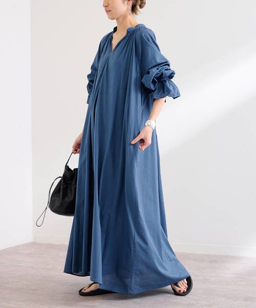 FRAMeWORK（フレームワーク）の「ギャザーワンピース（ワンピース・レディース・ブラック/ブルー/レッド/ピンク・36/38）」の16枚目の写真