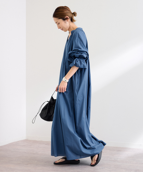 FRAMeWORK（フレームワーク）の「ギャザーワンピース（ワンピース・レディース・ブラック/ブルー/レッド/ピンク・36/38）」の15枚目の写真