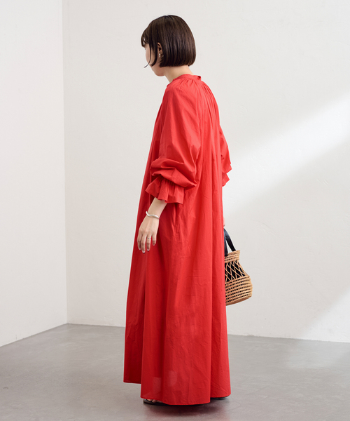 FRAMeWORK（フレームワーク）の「ギャザーワンピース（ワンピース・レディース・ブラック/ブルー/レッド/ピンク・36/38）」の10枚目の写真