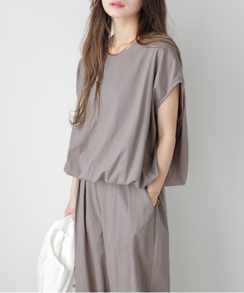 美品✨BEAUTY&YOUTH セットアップ リネン混 ストレッチ カーキ L lesperance（レスぺランス）の「リネン混セットアップ