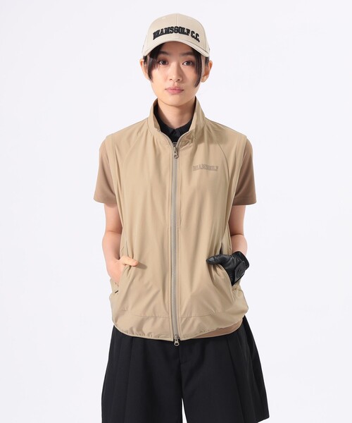 美品】BEAMS GOLF レディース リバーシブル フーディーベストMサイズ