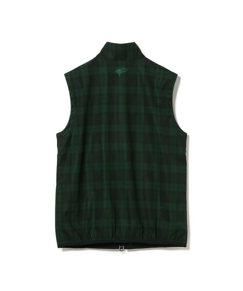 セール】ORANGE LABEL / ストレッチタフタ フルジップ 切替ベスト