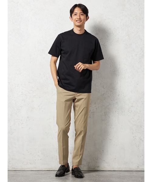 HARUYAMA(ハルヤマ)の「【汗じみ防止】 半袖 ビズTシャツ クルーネック 無地 TOKYO RUN(Tシャツ/カットソー・メンズ・ホワイト/ブラック/ブルー・3L/LL/L/M)」の7枚目の写真