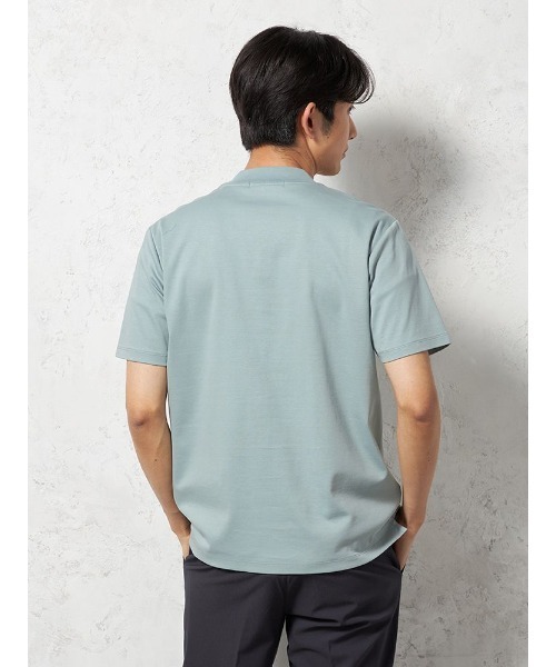 HARUYAMA(ハルヤマ)の「【汗じみ防止】 半袖 ビズTシャツ クルーネック 無地 TOKYO RUN(Tシャツ/カットソー・メンズ・ホワイト/ブラック/ブルー・3L/LL/L/M)」の9枚目の写真