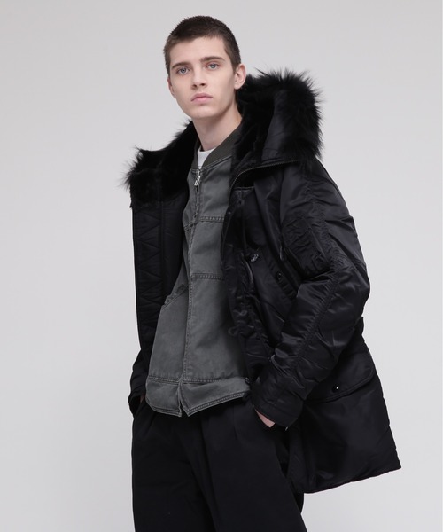 AVIREX（アヴィレックス）の「《VINTAGE LINE》N-3B MODIFIED COLOR / AVIREX / アヴィレックス（ブルゾン・メンズ・ブラック/チャコール・XX-LARGE/X-LARGE/MEDIUM/LARGE）」の14枚目の写真