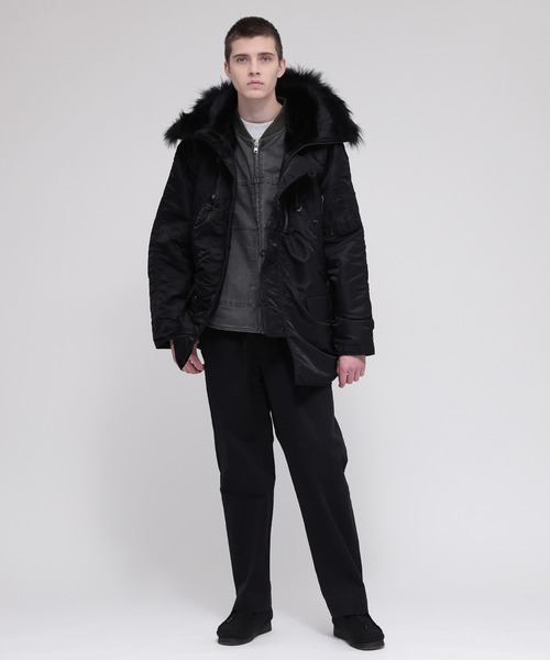 AVIREX（アヴィレックス）の「《VINTAGE LINE》N-3B MODIFIED COLOR / AVIREX / アヴィレックス（ブルゾン・メンズ・ブラック/チャコール・XX-LARGE/X-LARGE/MEDIUM/LARGE）」の16枚目の写真