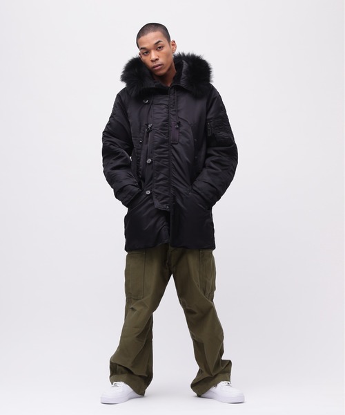 AVIREX（アヴィレックス）の「《VINTAGE LINE》N-3B MODIFIED COLOR / AVIREX / アヴィレックス（ブルゾン・メンズ・ブラック/チャコール・XX-LARGE/X-LARGE/MEDIUM/LARGE）」の5枚目の写真