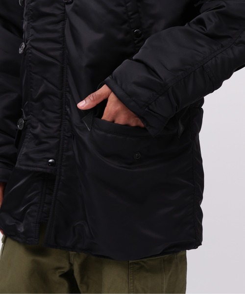 AVIREX（アヴィレックス）の「《VINTAGE LINE》N-3B MODIFIED COLOR / AVIREX / アヴィレックス（ブルゾン・メンズ・ブラック/チャコール・XX-LARGE/X-LARGE/MEDIUM/LARGE）」の13枚目の写真