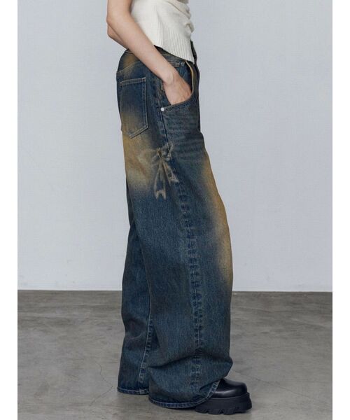 EMODA リボングラフィックルーズジーンズ リボングラフィックルーズジーンズ（デニムパンツ）｜EMODA