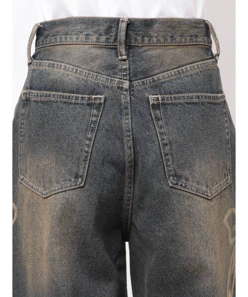 EMODA（エモダ）の「リボングラフィックルーズジーンズ（デニムパンツ・レディース・ブラック/インディゴブルー・X-SMALL/MEDIUM/SMALL）」の8枚目の写真