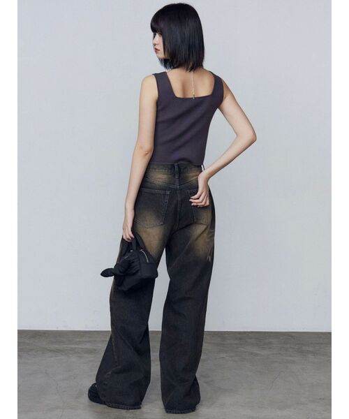 リボングラフィックルーズジーンズ（デニムパンツ）｜EMODA（エモダ