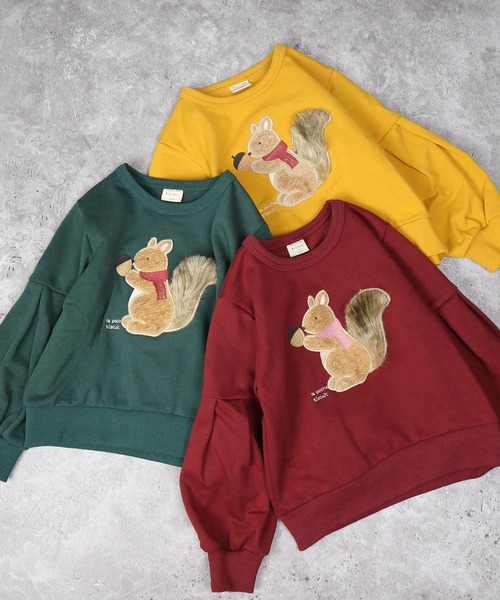 可愛いです♡ ★MARCUS　LUPFER★トレーナー nemne store（ネンネストア）の「キャンプに出かけるソデラインリブ