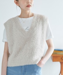 ROPE' PICNIC | ショートフェザーニットベスト(ベスト)