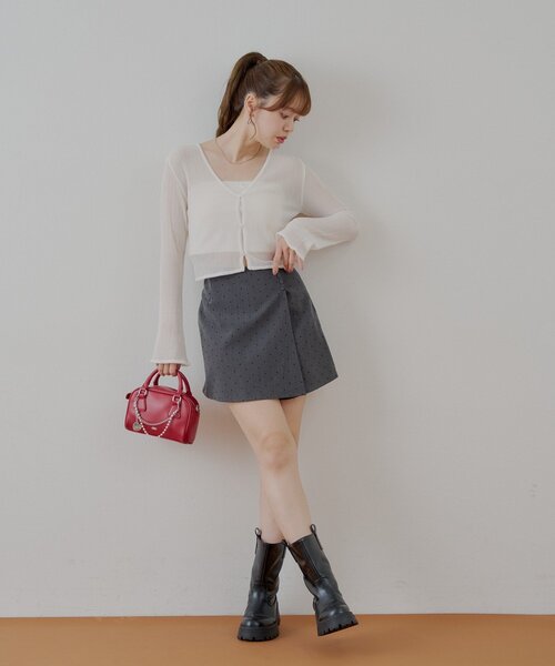 スカート maneko2126 ZUCCa / S デニムドッキング / スカート(M black(26)): SALE| A