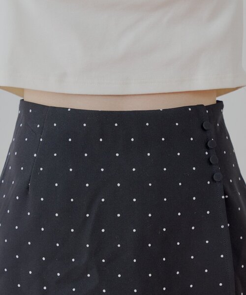Chico（チコ）の「ドットボックスミニスカート（スカート・レディース・ホワイト/ブラック/グレー・FREE）」の9枚目の写真